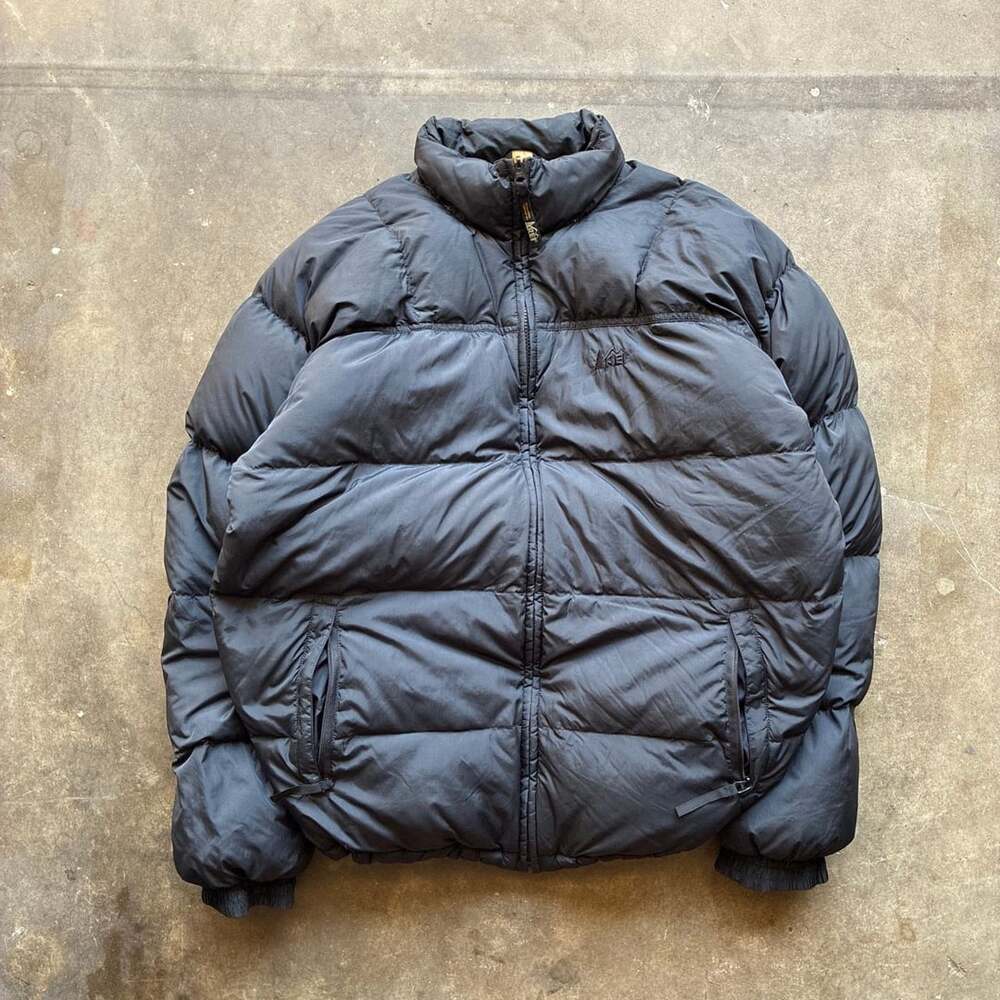 1990’s REI Down Puffer Jacket Size LT Black goose down